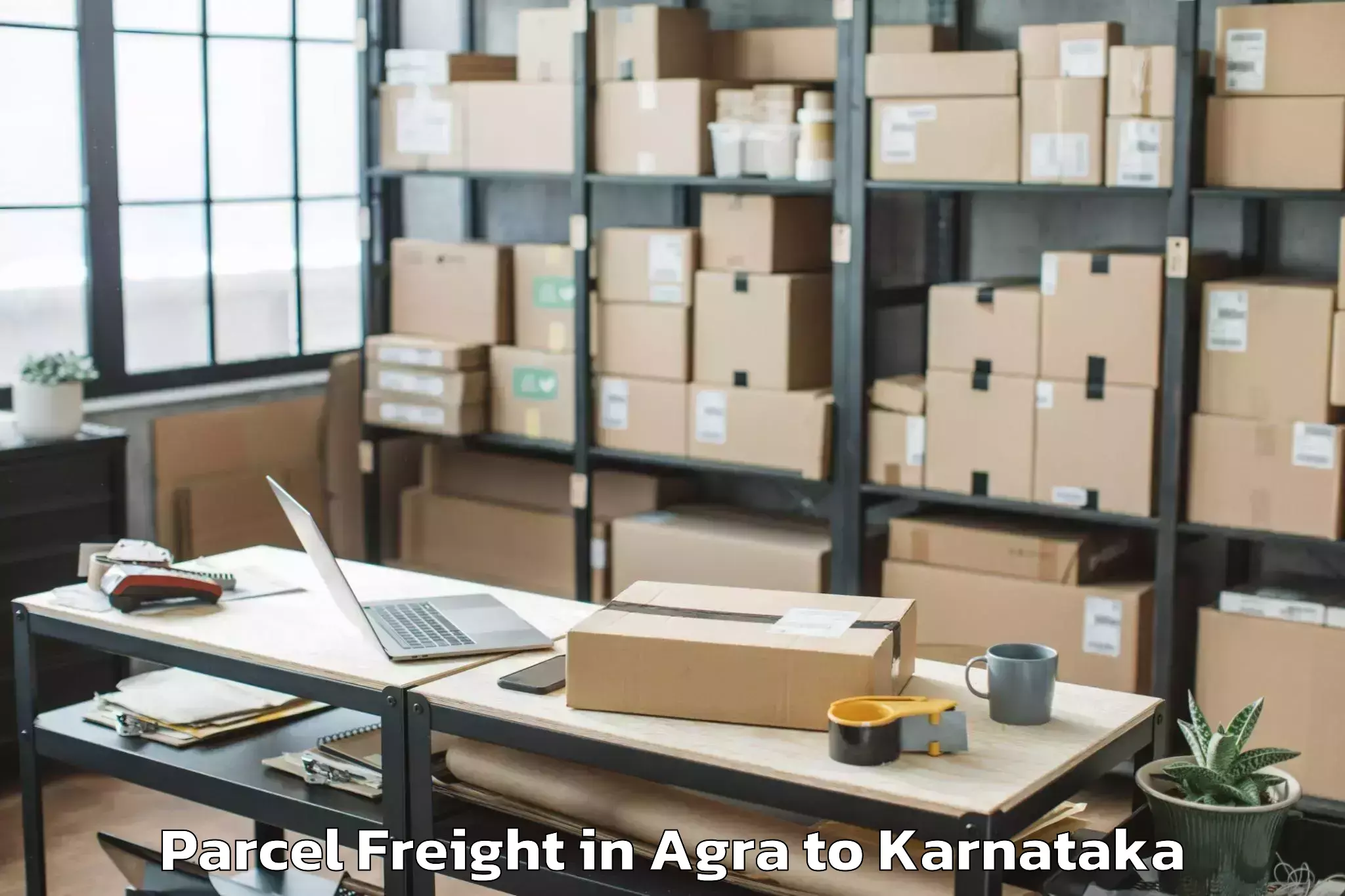 Reliable Agra to Hirebettu Parcel Freight